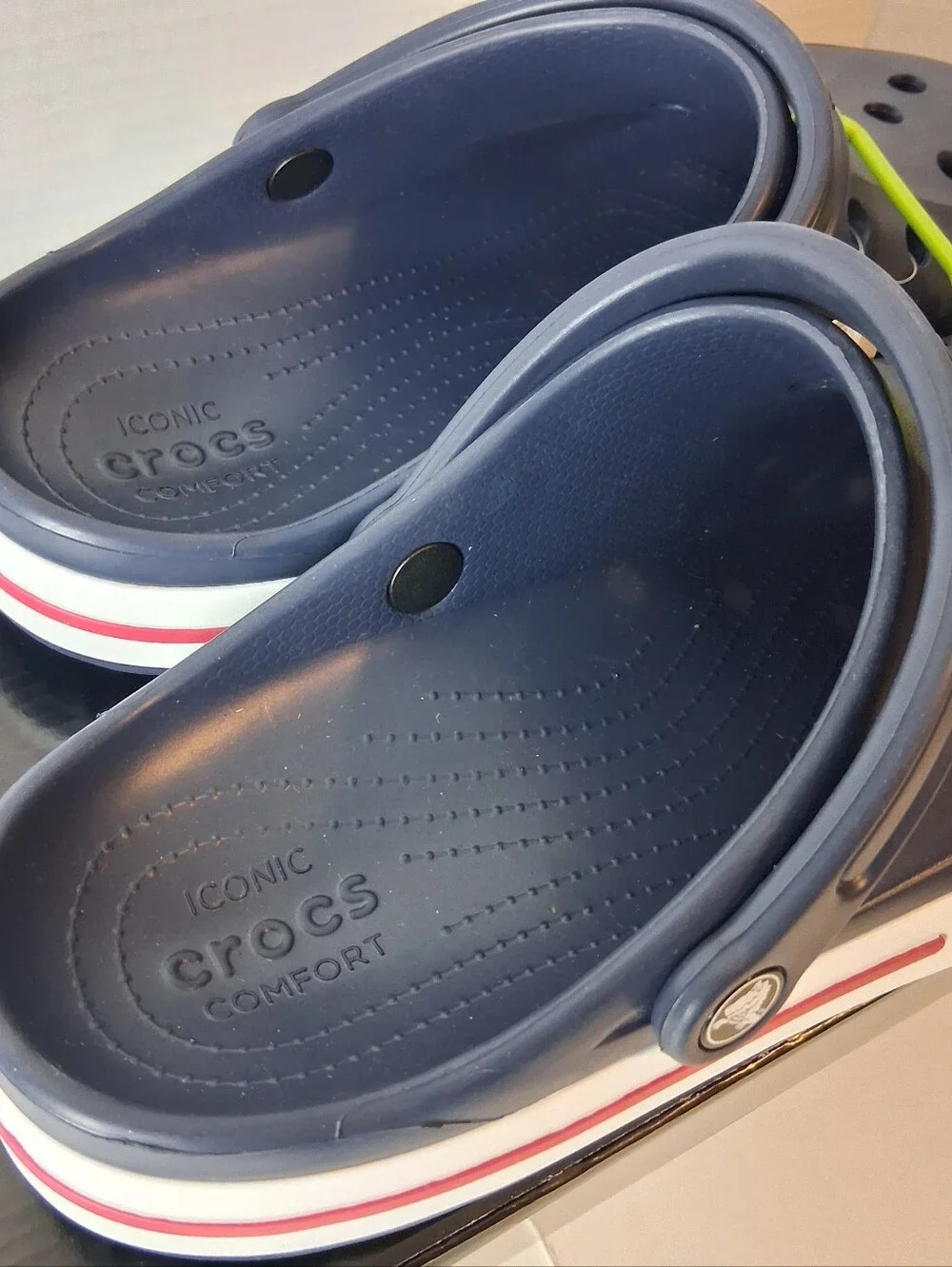 Crocs Bayaband Mens Slip-on Clog Size 12 Navy Blue Water Friendly Lightweight
